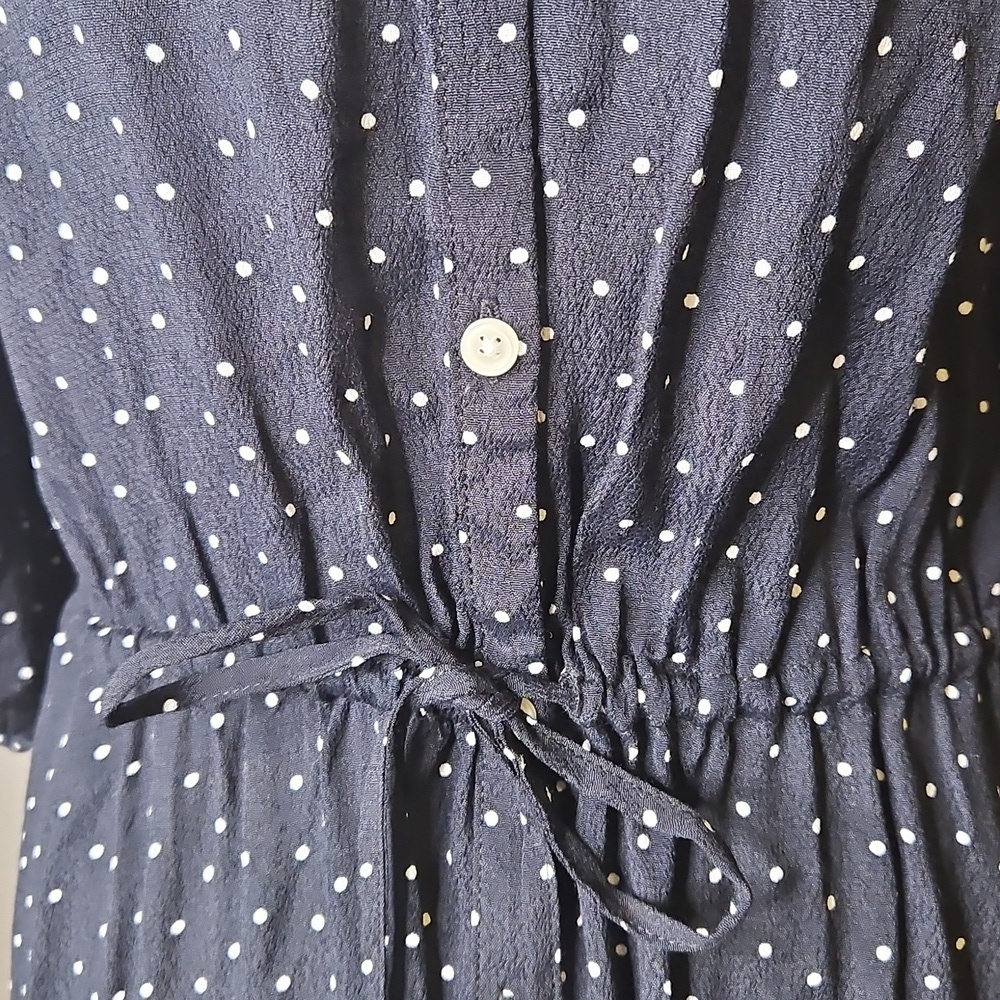 Gap Perfect Maxi Shirtdress Polka Dot Print - Picture 4 of 10